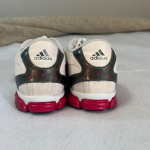 Adidas Trainers ART U42438 White w/ Pink stripe Women Size 8.5 - Picture 2 of 8